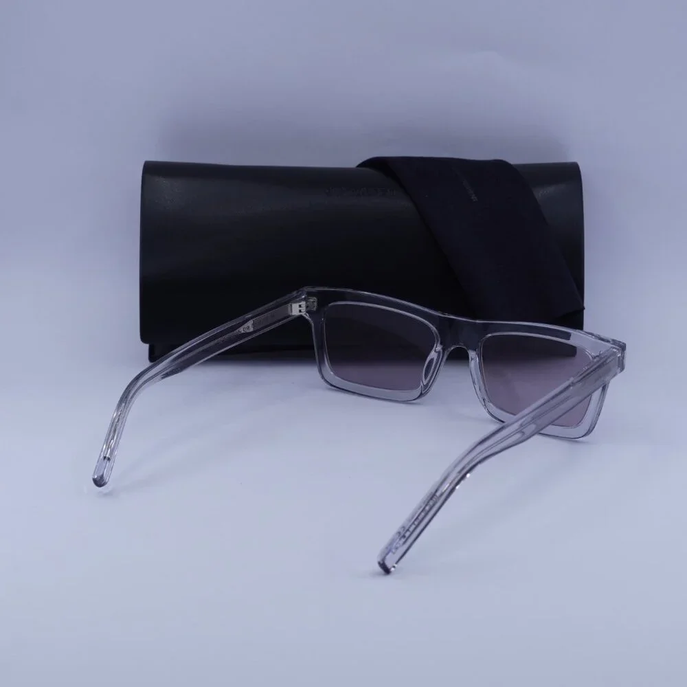 Saint Laurent SL461 BETTY 013 Rectangle Sunglasses - Grey/Violet - Picture 11 of 12
